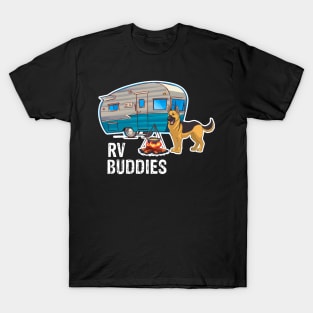 German Shepherd Dog Rv Buddies Pet Lovers Funny Camping Camper T-Shirt